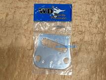 新品WD Music純正 Bridge Plate Chrome For Fender Telecaster & Bigsby B5 or B50フェンダー テレキャス ビグスビー 等 ブリッジ プレート_画像1