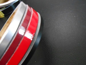 不揃い ラインテープ ジャンク品 販売 車　バイク　船　プラモデル （9-E)艶消し黒　赤　ワイン　銀
