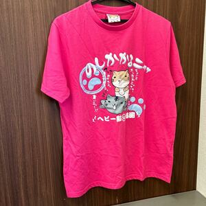 NECOBUCHI-SAN ねこぶちさん Tシャツ 半袖 Lサイズ ピンク サイズ約(素人寸法)：着丈66cm 身幅50cm 袖丈20cm