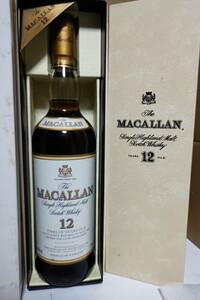 《マッカラン》ハイランド…マッカラン12年旧ボトル…未開封未開栓…、白箱、外箱