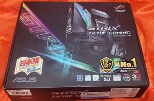 ★美品動作品★送料無料★ASUS ROG STRIX Z270F GAMING/LGA1151/IOバックパネル・箱・備品付属　ATXマザーボード