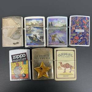 1円~! ZIPPO ライター 7点 まとめ ジッポー 喫煙具 オイルライター 売る星やつら ルパン 三世 釣り ラクダ 