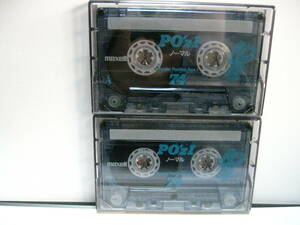 使用済み　中古　　カセットテープ　日立Maxell　PO'z1　Type1 ノーマル　74分　2本　爪あり　No340