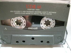 使用済み　中古　　カセットテープ　日立Maxell　UD2　Type2 ハイポジ　60分　1本　爪あり　No330