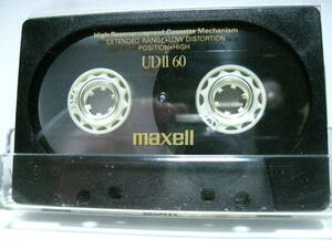 使用済み　中古　　カセットテープ　日立Maxelll　UD2 Type2 ハイポジ　60分　1本　爪あり　No357