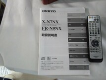 ONKYO オンキョー CD MD コンポ * X ー N 7 N X (チューナーアンプ) * D ー N 7 N X (スピーカーシステム) 中古品、取説、リモコン、動作品_画像10