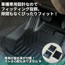 数量限定 \1スタート 新型ジムニーJB64/ジムニーシエラJB74 カスタムパーツ 3Dフロアマット（運転席、助手席、後席用）【車種専用設計】_画像3