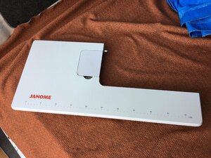 【500円配達～】28×60㎝ JANOME ジャノメ ミシン 専用テーブル 補助 未使用品 ホワイト 蛇の目 現状お渡し