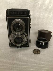 二眼レフカメラ BEAUTY FLEX・ビューティフレックス・f=80mm 1:3.5・中古品・ジャンク・レトロ アンティーク ビンテージ
