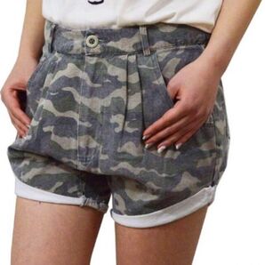 【タグ付新品】one teaspoon / ワンティースプーン 迷彩柄ショートパンツ カモフラ ハーフ ワンティー