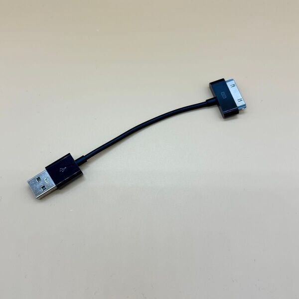 【純正中古】USBケーブル 30ピン iPod dockコネクター 転送ケーブル ヴィンテージiPod用 USB充電 0.1m長