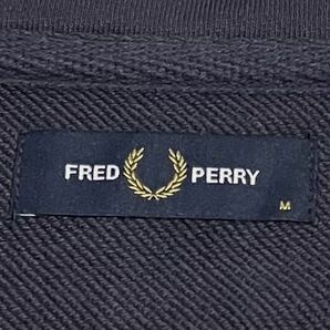 【人気】FRED PERRY フレッドペリー ハーフジップスウェット 月桂樹ロゴ 刺繍ロゴ ユニセックス バイカラー 定価19,800円 M3575の画像8
