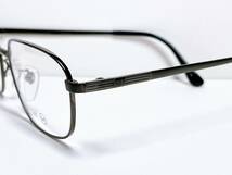 男性用 メガネ 軽量 チタン ★ 濃グレー IPメッキ ★ シンプル 眼鏡 メガネフレーム_画像5
