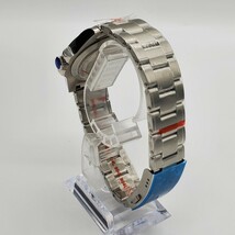 新品 自動巻 ノーロゴ BLIGER セイコー NH35 メンズ腕時計 機械式 リベット風ブレス ビンテージデザイン_画像4