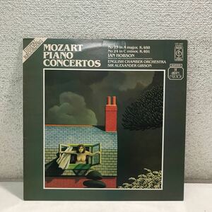 CB06▲ LP レコード　英盤　モーツァルト　MOZART PIANO CONCERTOS IAN HOBSON (Piano) no.23.24 美盤　▲240124