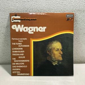 CB13▲ LP レコード　英盤　ワグナー　Wagner FAVOURITE COMPOSERS 「THE FLYING DUTCHMAN」DECCA 2枚組　美盤　▲240125