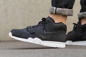 NIKE AIR Trainer 1 Mid Black Fragment 11.5 29.5cm ナイキ　エア　トレーナー　ブラック　黒　ヒロシ　中古　美品　フラグメント