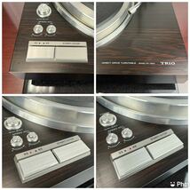 【レア品/美品】TRIO トリオ DIRECT DRIVE TURNTABLE ターンテーブル レコードプレーヤー KP-7600 ダイレクトドライブ 　レトロ 希少品_画像10