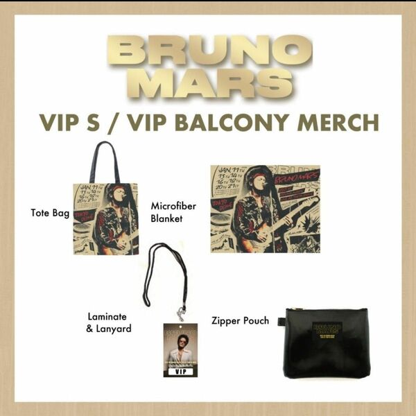 【値下げ】ブルーノマーズ Bruno Mars ライブグッズ VIP S席