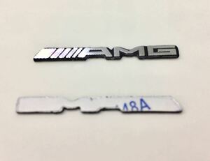 メルセデス・ベンツ 高品質 AMG ロゴ エンブレム 2個セット 追跡有 即日発送 Sクラス A B Cクラス Eクラス Gクラス Vクラス CLA