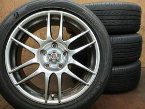 ★WORK ESPERIO + BRIDGESTONE REGNO 215/50R17 4本セット[ノア ヴォクシー プリウスα リーフ ステップワゴン アテンザ レヴォーグ]