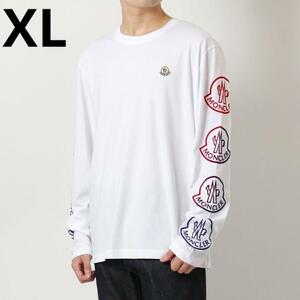 1000円〜 美品 21-22AW モンクレール moncler MAGLIA GIROCOLLO 長袖Tシャツ XL　ロンT LS TEE　白　人気　マグリア