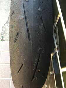 送料込みα13sp 110/70r17 中古 1本 ダンロップアルファピレリ スーパーコルサ BATTLAX cbrα14