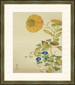 Высокоопределение цифровой печати для печати рисунок Koichi Sakai "Подсолнух, утренняя слава, Fujika, Mantis" F8