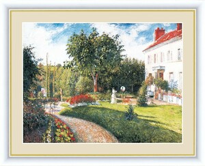 高精細デジタル版画 額装絵画 世界の名画 カミーユ・ピサロ 「マチュランの庭 ポントワーズ、ドレーム夫人の邸宅」 F6