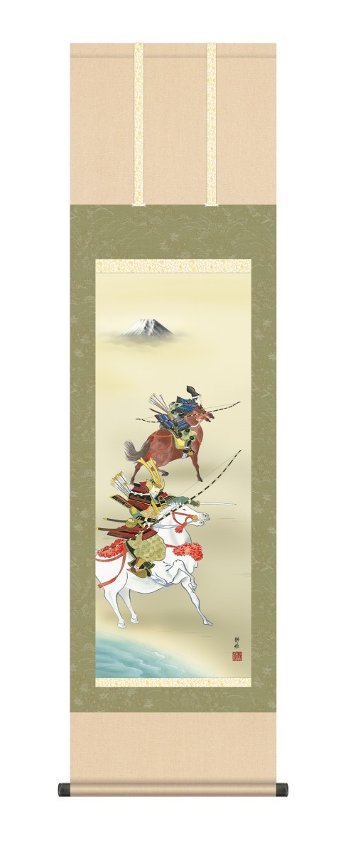 Hanging scroll High-definition art painting Purely domestic hanging scroll Festival painting Shizumasa Abe Taisei Samurai Shakusan Onyx Fuchin Insect repellent incense service, season, Annual event, children's day, May doll