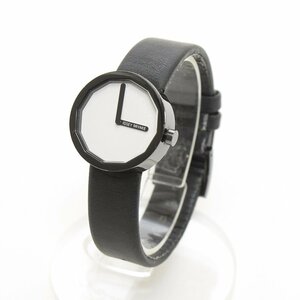 *475123 ISSEY MIYAKE Issey Miyake QZ quartz wristwatch TWELVEtu L b size 28mm lady's black white face 