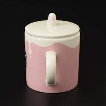 ◎486862 【SALE♪】 未使用品 STARBUCKS スターバックス ホリデー2017 フタ付き マグ ピンク 355ml 雪だるま_画像2