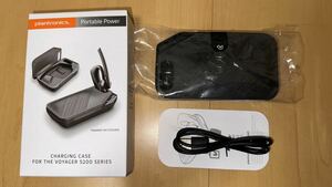 Poly ポリー PLANTRONICS Bluetooth ワイヤレスヘッドセット (モノラルイヤホンタイプ) Voyager 5200 用充電ケース 204500-108 USED 美品