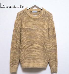 Красота Santafe Santa Fe Crew Sear Sweater Свитер шелк смешанный хлопок смешанный вязаный вязаной мужской износ.