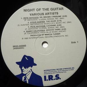 【VPS313】V.A.「Night Of The Guitar Live!」(2LP), 89 US Original ★ブルース・ロック/ハード・ロック/ジャズ・ロック/ヘビメタの画像5