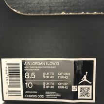 Nike Air Jordan 1 Low Golf Wolf Grey ナイキエアジョーダン1 low ゴルフ　美品　26.5 国内正規品_画像8