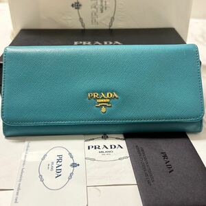 プラダ　PRADA 財布　長財布　サフィアーノレザー　レディース