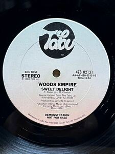 【 大人気FUNK！！】Woods Empire - Sweet Delight ,Tabu Records - 4Z802131 ,Vinyl ,12 , 33 1/3 RPM ,Promo,Stereo, US 1981