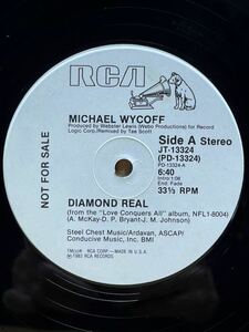 【 Webster Lewis プロデュース！】【 Remix by Tee Scott】Michael Wycoff - Diamond Real ,RCA-JT-13324 ,12, 33 1/3 RPM,Promo,US 1981