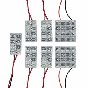 メール便送料無料 タントカスタム L350S LEDルームランプ FLUX 7Pセット 72発 ダイハツ 室内灯 ルームライト 車内灯 純正 交換