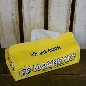 送料200円　MOON キャンバス ティッシュカバー　[MGS080]　MOONEYES　ムーンアイズ　YE