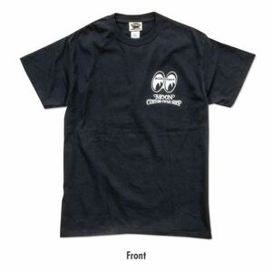 送料200円　MOON Custom Cycle Shop パンヘッド Tシャツ [MQT179BK]　MOONEYES　Lサイズ