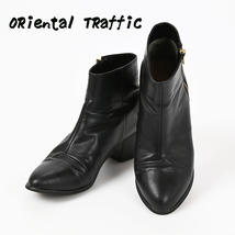 227-23◆ORiental TRaffic/オリエンタルトラフィック ショートブーツ ブラック LL(25.0-25.5cm)_画像1