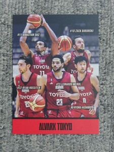 【ファンクラブ限定】アルバルク東京 WE RED DAY カード アルバルカーズ 2023-24 レオナルド・メインデル セバスチャン・サイズ 橋本竜馬