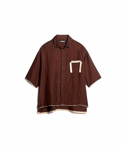 JACQUEMUSジャックムス 【23SS】La chemise Cabri リネン混 半袖シャツ メンズ