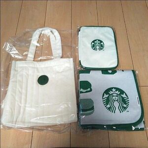 STARBUCKS 福袋 スターバックス　2024 3点　バッグ　マルチケース　ピクニックマット