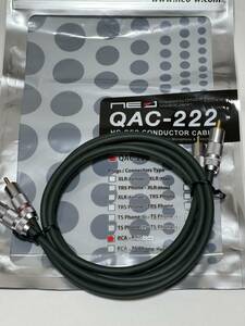 オヤイデ Oyaide　RCAケーブル　QAC-222 RCA/1.0　1.0m　ペア（2本セット）　送料込み