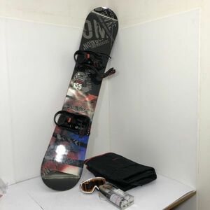 スノーボード スノボ SALOMON ビンディング付 PACT 155cm Sサイズ SWANS ゴーグル ワクシング チューンナップ AAL1220大2954/0126