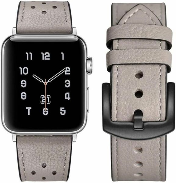 Apple watch band アップル 時計バンド 42 44mm 本革 バンド アップル 3 1ナイキエルメス・エディション