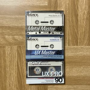 SONY Metal Master46分 UX Master46分 UX-PRO90分 メタル ハイポジカセットテープ3本セット